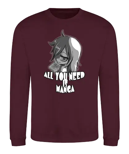 All you need is Manga - watamote, anime, psychodelicia - Sweatshirt