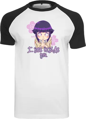 I See Inside You - hinata, shipuuden, manga, anime, psychodelicia - Raglan T-Shirt