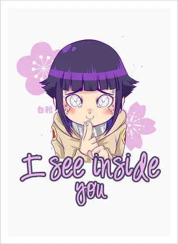 I See Inside You - hinata, shipuuden, manga, anime, psychodelicia - Artprint