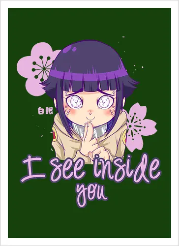 I See Inside You - hinata, shipuuden, manga, anime, psychodelicia - Artprint