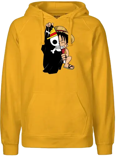 Luffy - ruffy, pirate, anime, manga, wan pisu, psychodelicia - Fairtrade Hoodie