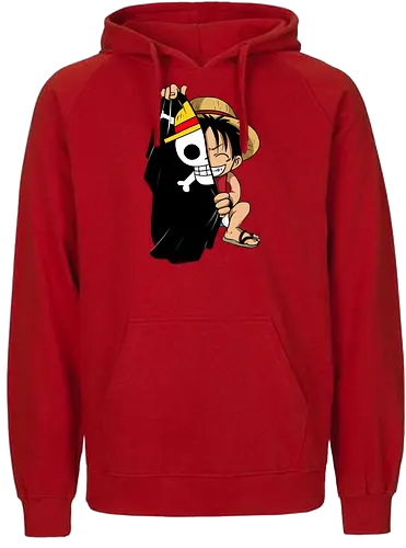 Luffy - ruffy, pirate, anime, manga, wan pisu, psychodelicia - Fairtrade Hoodie