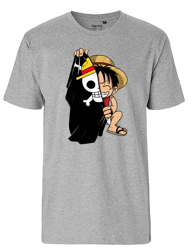 Luffy - ruffy, pirate, anime, manga, wan pisu, psychodelicia - Fairtrade T-Shirt