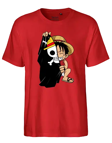 Luffy - ruffy, pirate, anime, manga, wan pisu, psychodelicia - Fairtrade T-Shirt