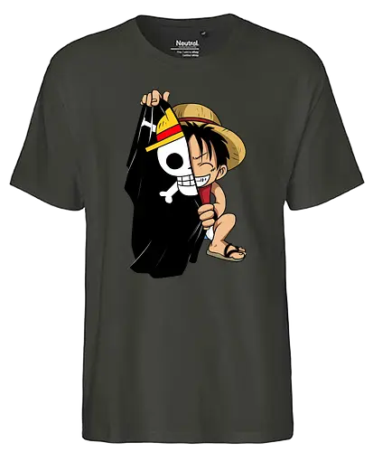 Luffy - ruffy, pirate, anime, manga, wan pisu, psychodelicia - Fairtrade T-Shirt