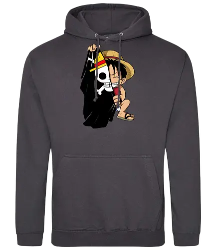 Luffy - ruffy, pirate, anime, manga, wan pisu, psychodelicia - Standard Hoodie