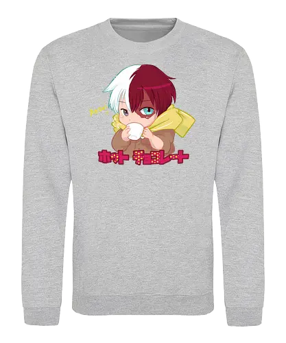 Hotto Chokoretto - bakugou, ochako, all might, uraraka, manga, anime, chibi, todoroki, cute, kawaii, shōnen, plus ultra, deku, midoriya, Academia - Sweatshirt
