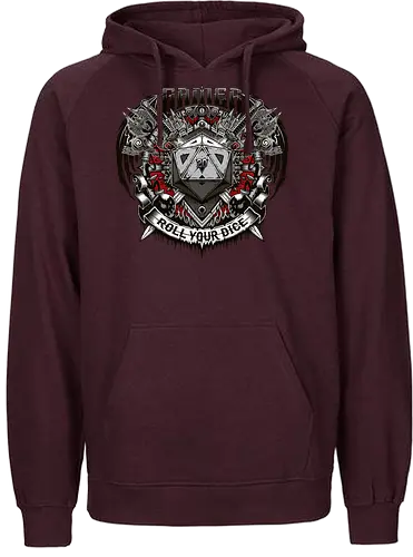 Roll your Dice - rpg, dice, pen and paper, gamer, gaming, dungeons, dragons - Fairtrade Hoodie
