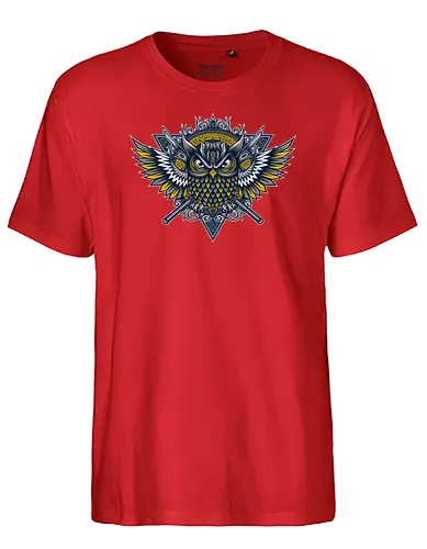 Owl Samurai - eule, samurai, japan, katana - Fairtrade T-Shirt