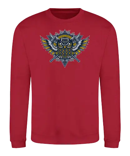 Owl Samurai - eule, samurai, japan, katana - Sweatshirt