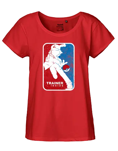 Trainer Inside - monster, pocket, mon, anime, manga, game, gaming, console - Fairtrade Girl Shirt