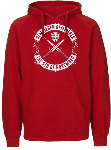 November V - v, vendetta, comic, film - Fairtrade Hoodie