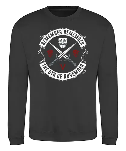 November V - v, vendetta, comic, film - Sweatshirt