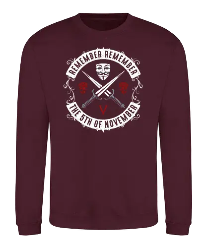 November V - v, vendetta, comic, film - Sweatshirt