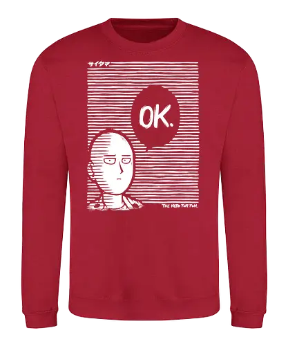Hero for fun - anime, manga, one, punch, man, saitama - Sweatshirt