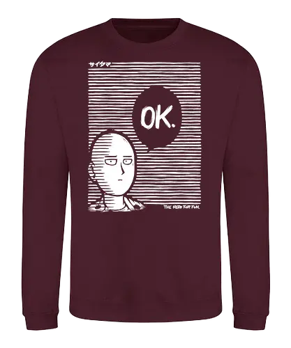 Hero for fun - anime, manga, one, punch, man, saitama - Sweatshirt