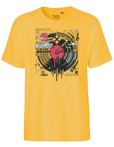 Retro Vinyl - vinyl, schallplatte - Fairtrade T-Shirt