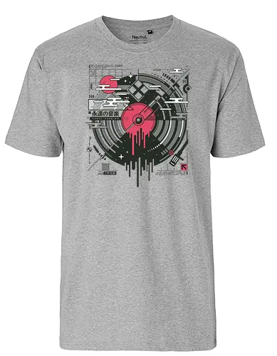 Retro Vinyl - vinyl, schallplatte - Fairtrade T-Shirt