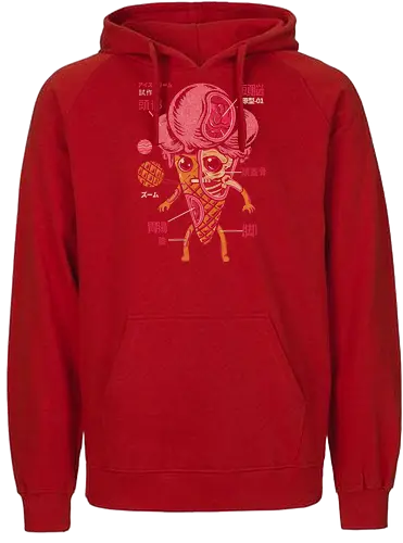 Ice cream kaiju - ilustrata, kaiju, ice cream, ice cream cone - Fairtrade Hoodie