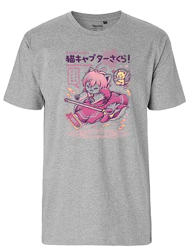 Catcaptor - anime, Captor, cat, ilustrata, manga, neko - Fairtrade T-Shirt