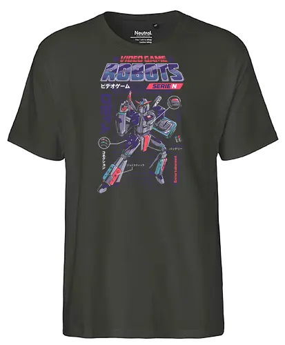 Console Bot N - robot, japan, anime, manga, retro, gaming, classic - Fairtrade T-Shirt
