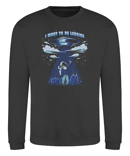 I want to be lving - ufo, weltraum, space - Sweatshirt