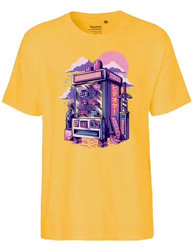 Retro Vending Machine - retro, gaming, classic gaming, japan, nippon, otaku, console, cartigde, 80s, 90s - Fairtrade T-Shirt