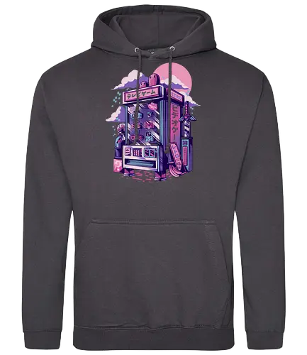 Retro Vending Machine - retro, gaming, classic gaming, japan, nippon, otaku, console, cartigde, 80s, 90s - Standard Hoodie
