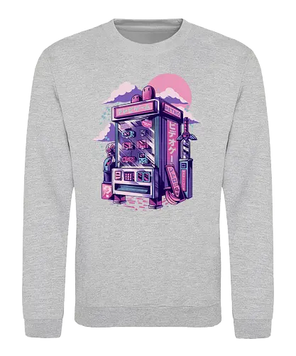 Retro Vending Machine - retro, gaming, classic gaming, japan, nippon, otaku, console, cartigde, 80s, 90s - Sweatshirt