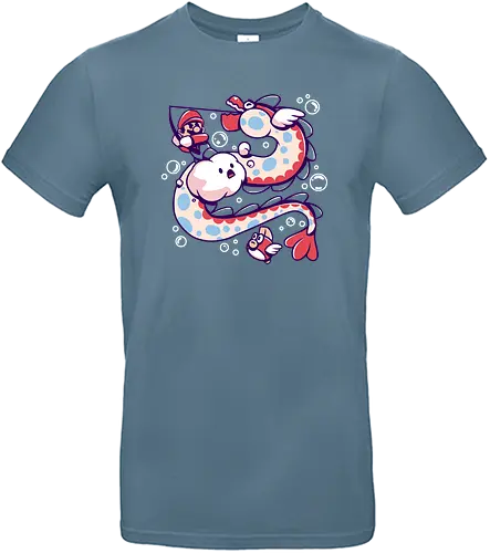 Fishing Day - mario, console, konsole, gaming, classic gaming, fisch, fish, angel, angeln - Standard T-Shirt