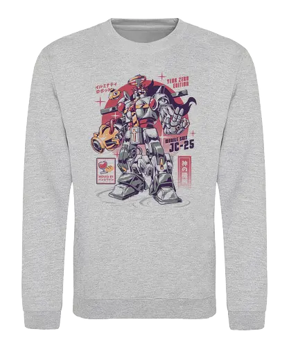 Mecha Jesus - jesus, christ, jesus christ, jesus christus, mecha, robot, mech, awesome, gundam, fun - Sweatshirt