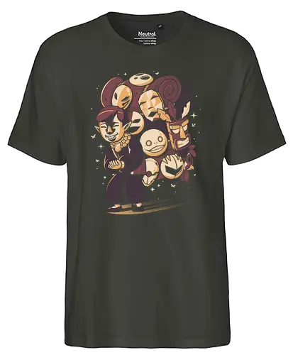 Mask Salesman - maske, verkäufer, crash, bandicoot, gaming, anime, manga, mashup - Fairtrade T-Shirt
