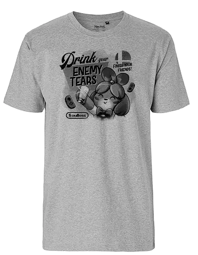 Enemy Tears - smash, isabelle, shi tzu, soulless, enemy, animal, Crossing, beat em up - Fairtrade T-Shirt