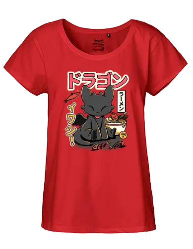 Ramen Night - Dragon, Dragon, drachen, zähmen, ramen, fish, fisch, noodlesoup, nudelsuppe - Fairtrade Girl Shirt