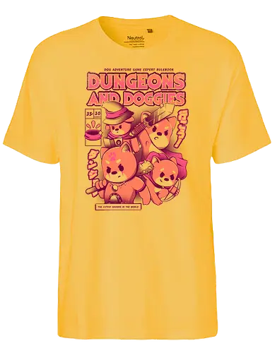 Dungeons and Doggies - dungeons, kawaii, cute, fun, pen and paper, pnp, rpg, doggo, Pen and Paper, dogs, hund, dog - Fairtrade T-Shirt