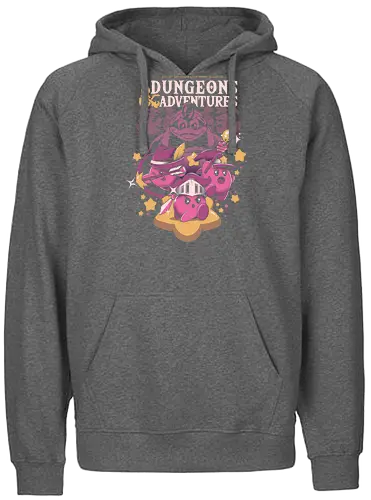 Dungeons & Adventures - dungeons, dragons, pnp, rpg, pen and paper, console, gaming, game, Pink - Fairtrade Hoodie