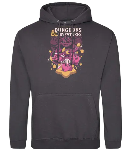 Dungeons & Adventures - dungeons, dragons, pnp, rpg, pen and paper, console, gaming, game, Pink - Standard Hoodie