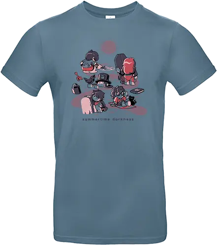Summertime Darkness - summertime, sad, depressed, music, song, goth, dark, black, schwarz, gothic, gotik, sommer, strand, summer, darkness, sadness, beach - Standard T-Shirt