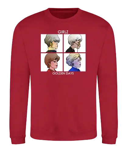 Golden Days - demon days, dorothy zbornak, golden girls, gorillaz, music, rose nylund, sophia petrillo, tv show, ursulalopez, blanche deverux - Sweatshirt