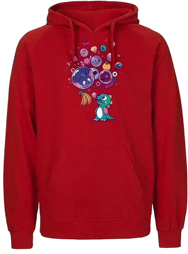 Many Bubbles - bubble bobble, gaming, ursulalopez, video game - Fairtrade Hoodie