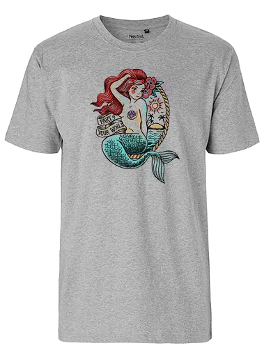 Mermaid Tattoo - ursulalopez, meerjungfrau, mermaid, tattoo - Fairtrade T-Shirt