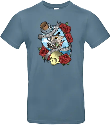 The Pirate King - monkey d. ruffy, lorenor zorro, nami, sanji, nico robin, ursulalopez, st blue s - Standard T-Shirt