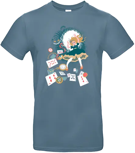Down the Rabbit Hole - alice in wonderland, cheshire cat, alice, wonderland, grinsekatze - Standard T-Shirt