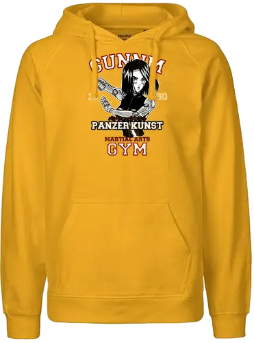 GUNNM GYM - alita, battle, angel, anime, movie, film, manga - Fairtrade Hoodie