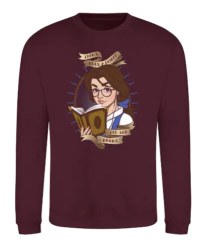 I've got Books - princess, feminism, emporwerment, girl power, gamergate, mashup, lesen, buch, prinzessin, feminist, we can do it - Sweatshirt