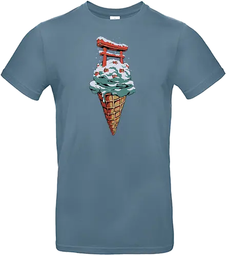 Japanese Flavor - ice, eis, japan, daruma, winter, snow, summer, cone, icecream - Standard T-Shirt