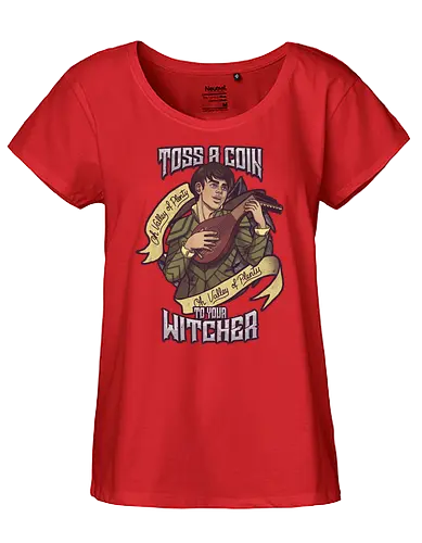Toss a Coin - witcher, hexer, Toss a coin, serie, gaming, song - Fairtrade Girl Shirt