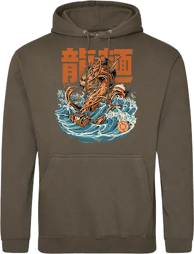 Black Great Ramen Dragon off Kanagawa