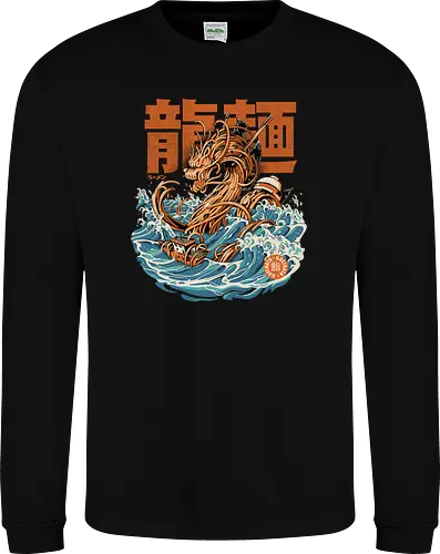 Black Great Ramen Dragon off Kanagawa