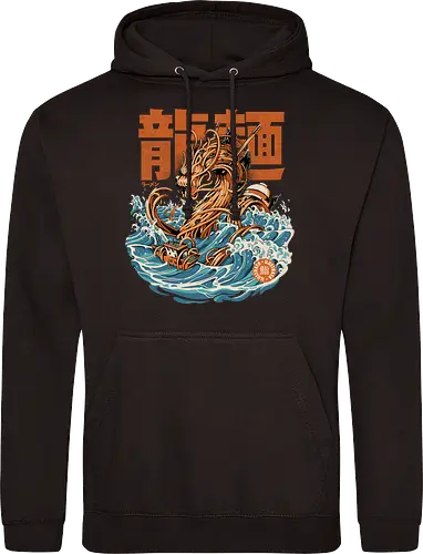 Black Great Ramen Dragon off Kanagawa